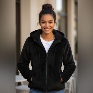 Weatherproof Women's Black Teddy Jacket